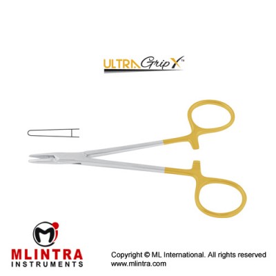 UltraGripX™ TC Halsey Needle Holder Smooth Jaw Stainless Steel, 13 cm - 5" UltraGripX™ TC Halsey Needle Holder Smooth Jaw Stainless Steel, 13 cm - 5"